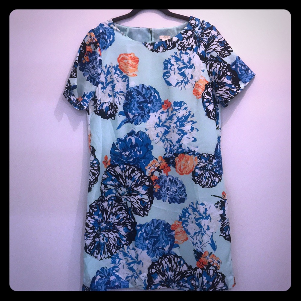 J. Crew Factory Tropical Shift Dress